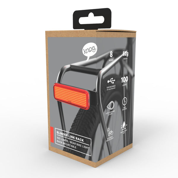 Knog Blinder Link Carrier Rack Mount Rear Bike Light