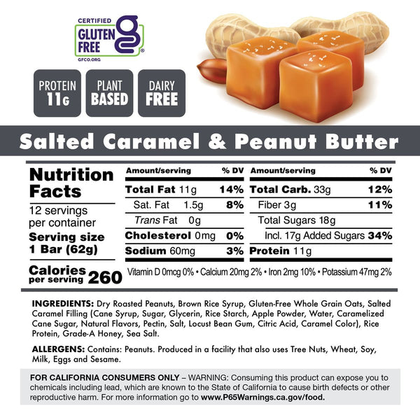 Bonk Breaker Salted Caramel & Peanut Butter Protein + Energy Bars