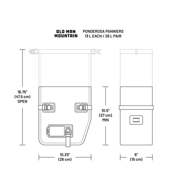 Old Man Mountain Ponderosa Pannier Set