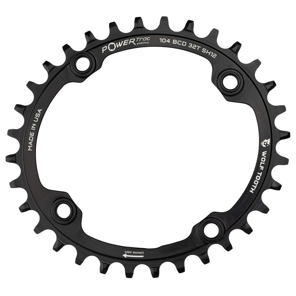 Wolf Tooth 104 Bcd Drop Stop St Chainring Oval Shimano Hg+