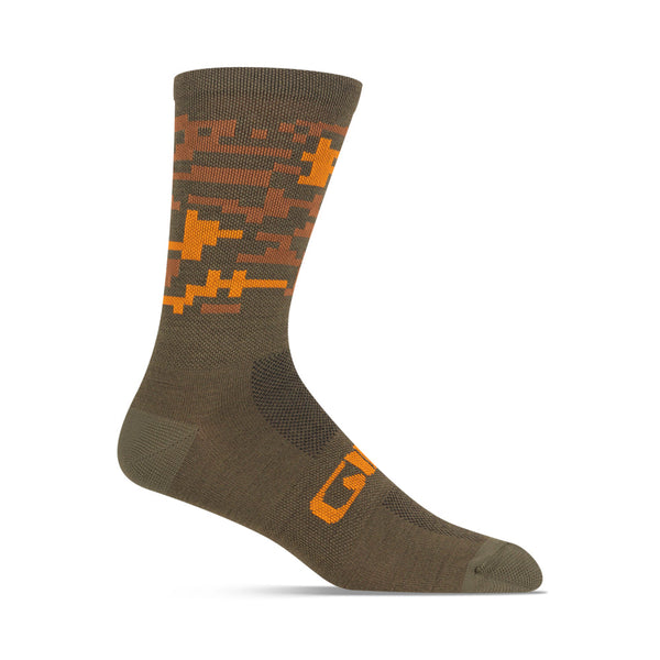 Giro Seasonal Merino Wool Socks - Trail Green Camo